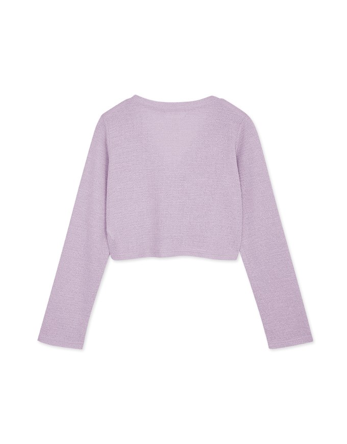 Pastel Color Correction Knit Cardigan Top