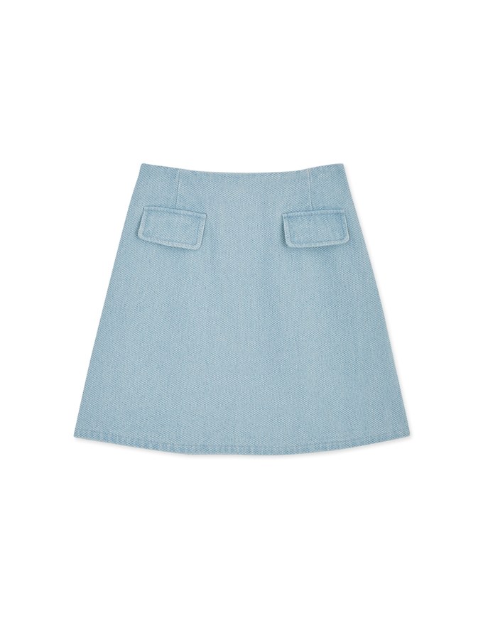High Waisted Denim Jeans Skirt
