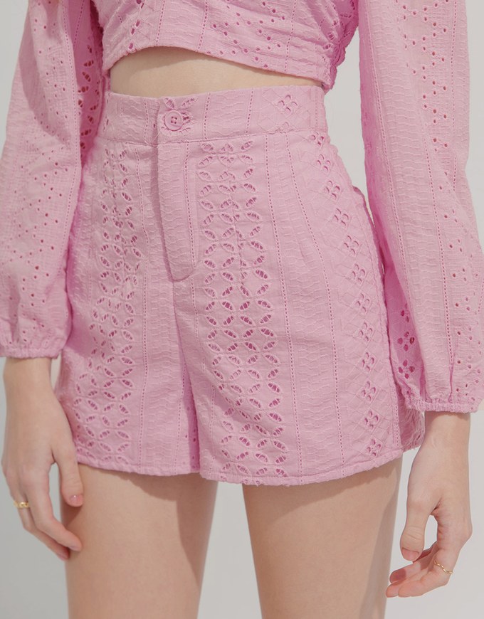 Lace Elastic A-Line Shorts