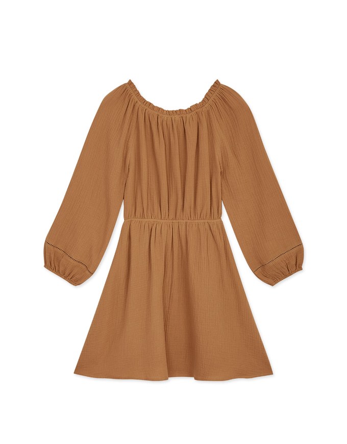 2Way Lace Button Mini Dress