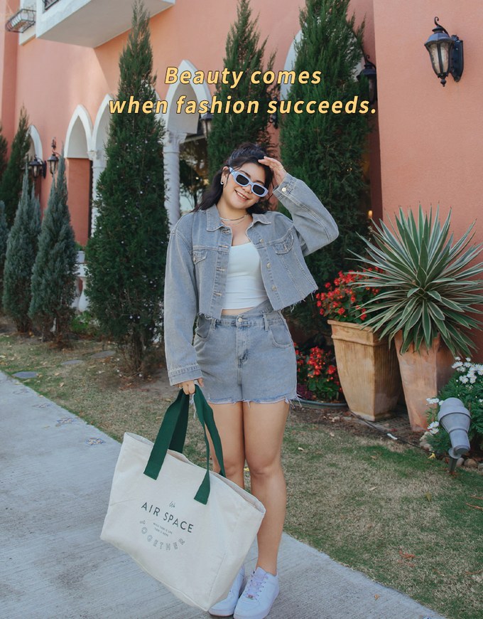 Cropped Oversized Denim Jeans Blazer Jacket