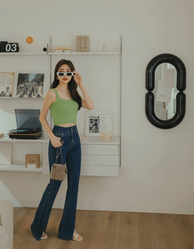 Thick Strap Crop Cami Top