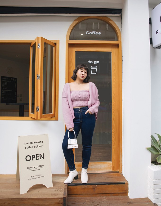 Buttoned Oversized Two Piece Knit Top