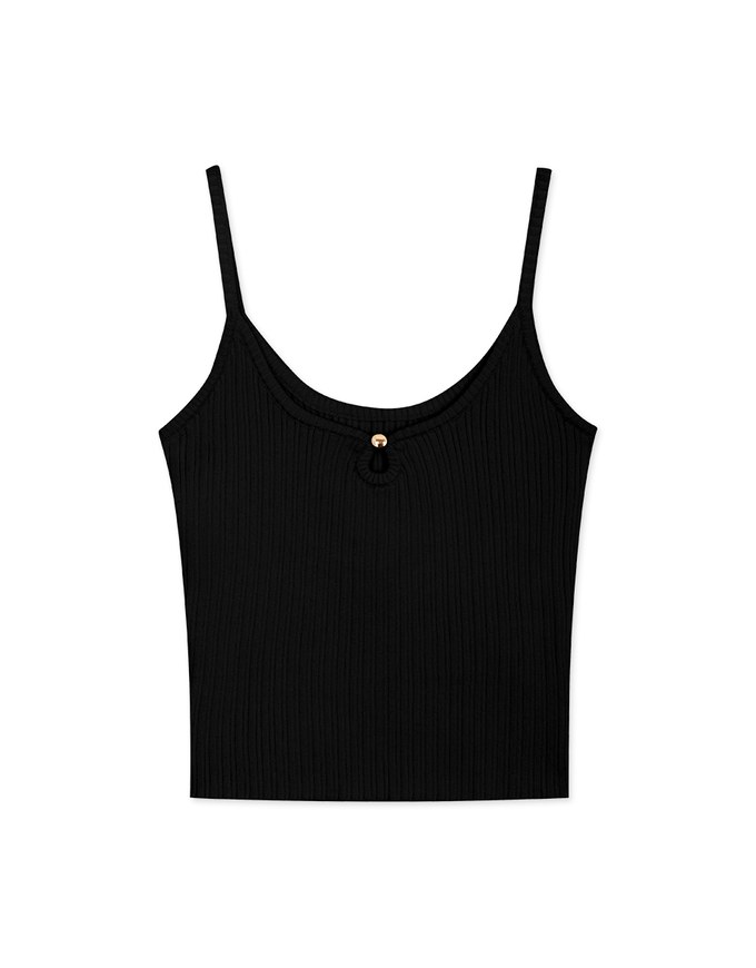 2way Gold Button Knit Cami Top