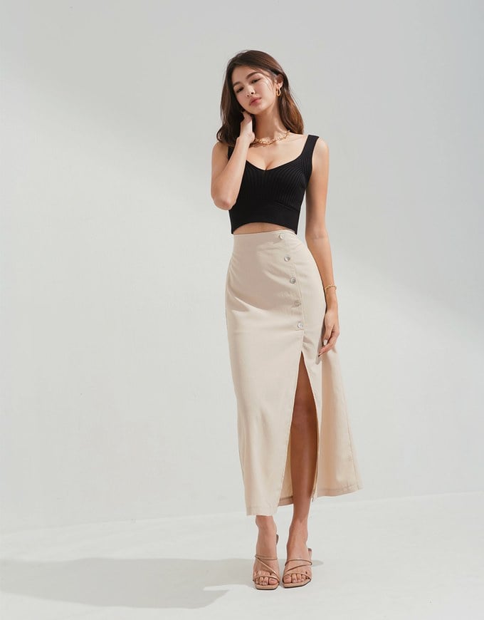 Refined Knit Tank Bra Top
