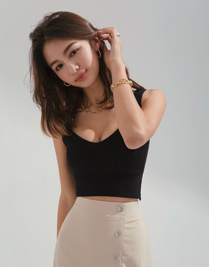 Refined Knit Tank Bra Top