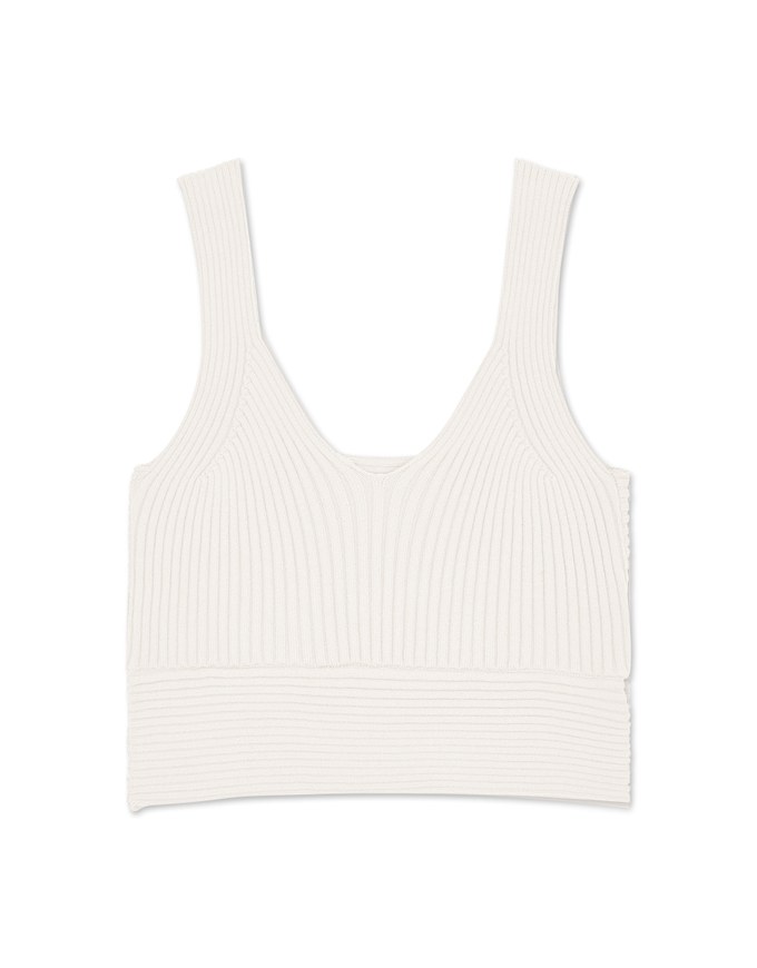 Refined Knit Tank Bra Top