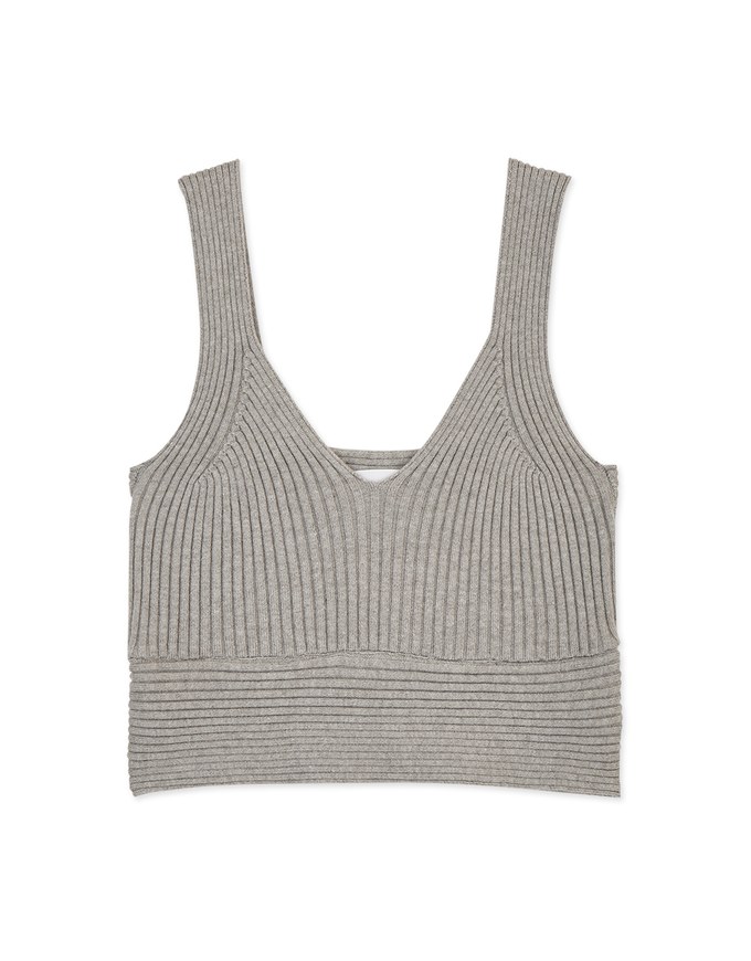 Refined Knit Tank Bra Top