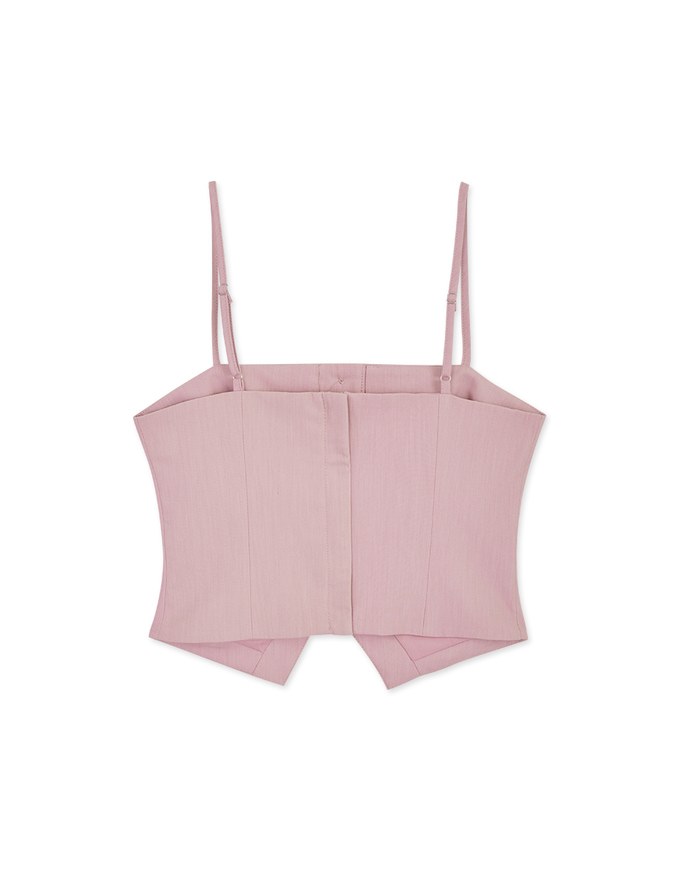 Thin Strap Slit Suit Cami Top