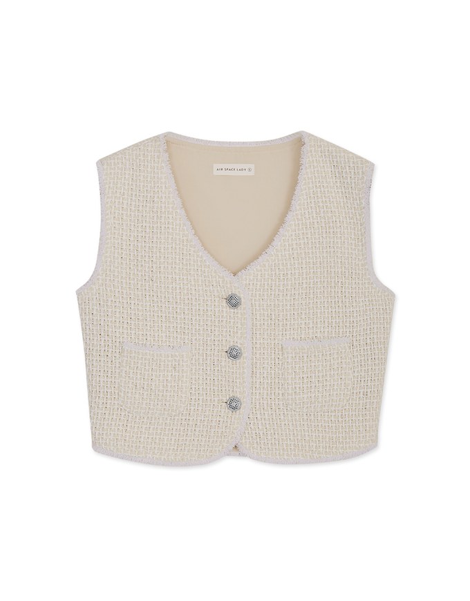 Classic Tweed Checkered Vest