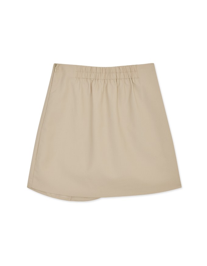 Irregular Slit Suit Skirt