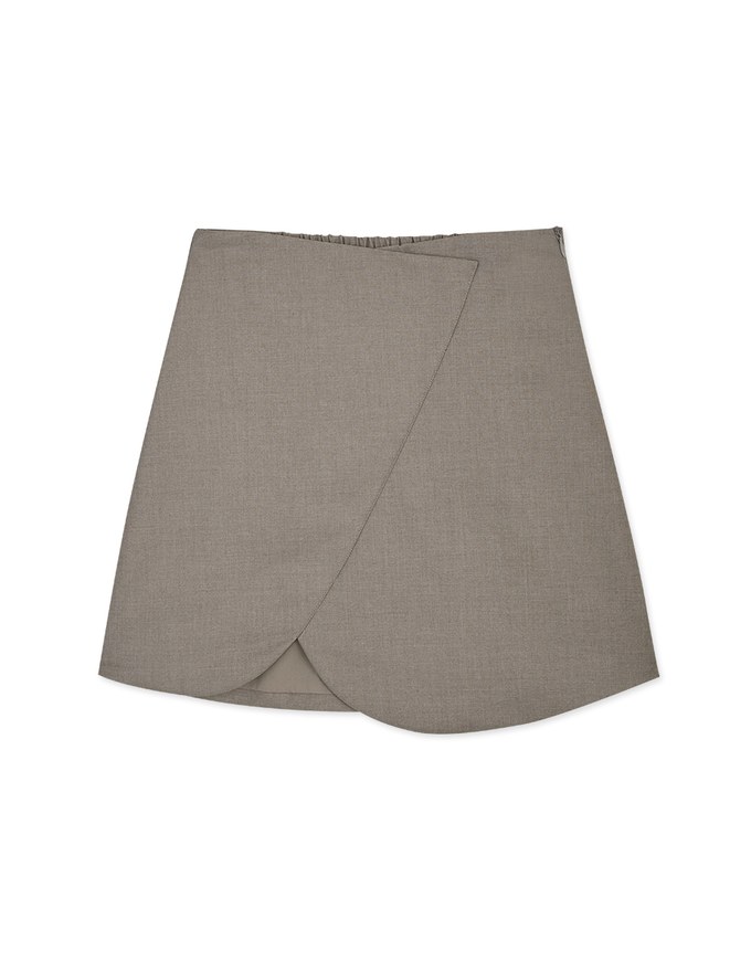 Irregular Slit Suit Skirt