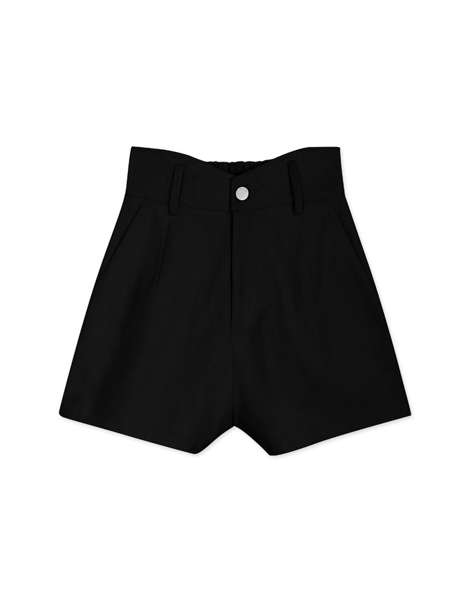 V Line High Waisted Elasticated Shorts