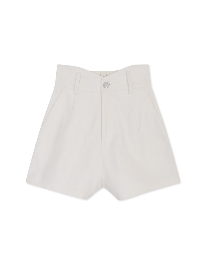 V Line High Waisted Elasticated Shorts