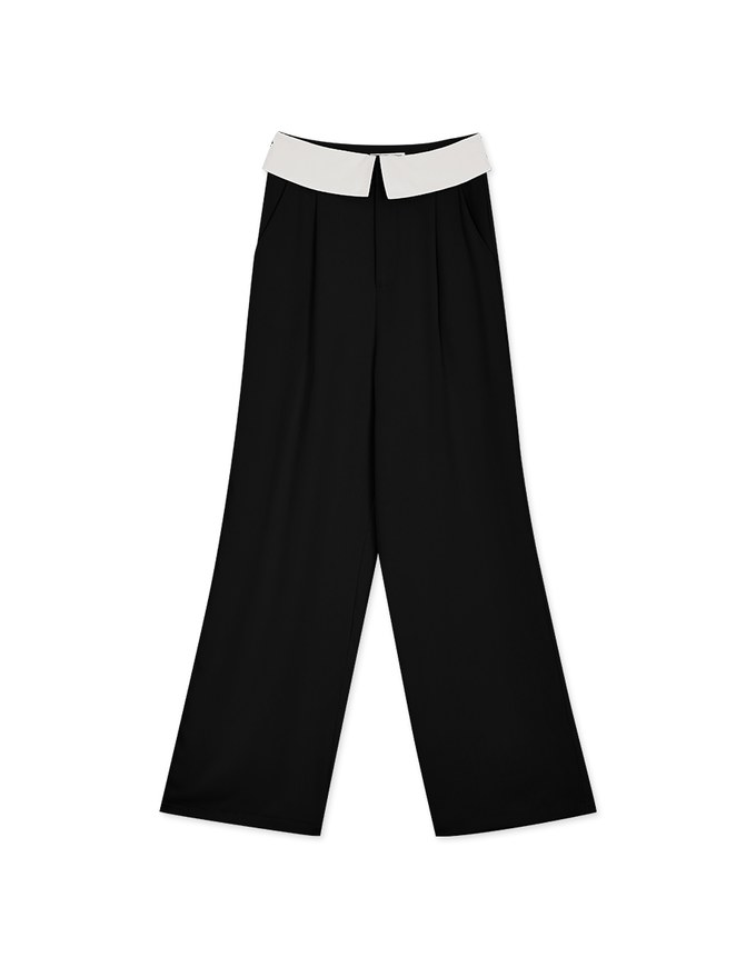 Edgy Chic Lapel Suit Pants