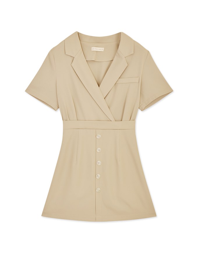 Lapel Suit Mini Dress