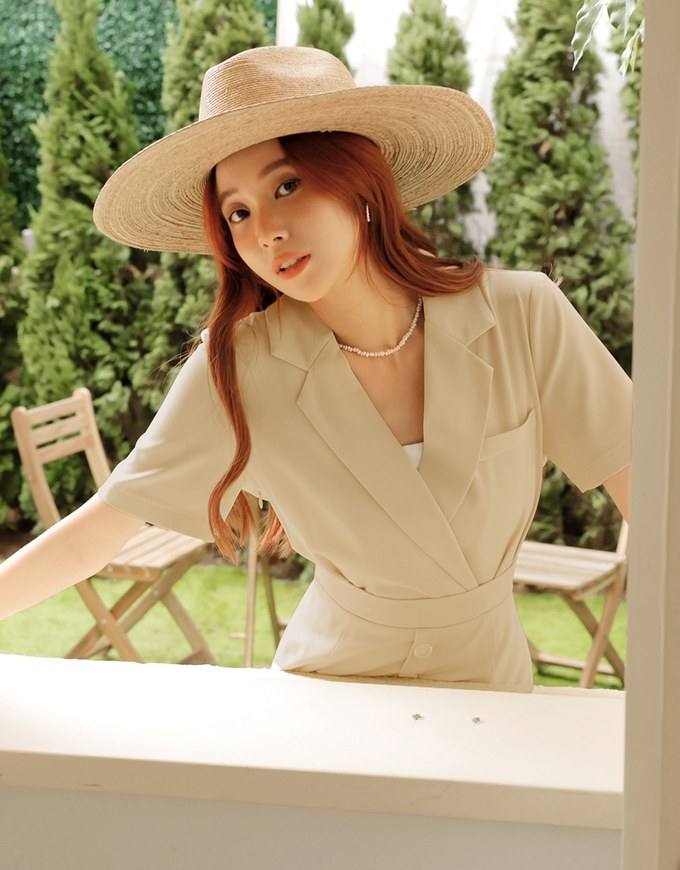 Lapel Suit Mini Dress