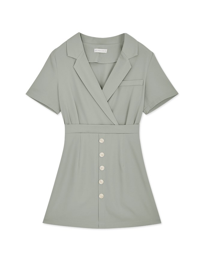 Lapel Suit Mini Dress