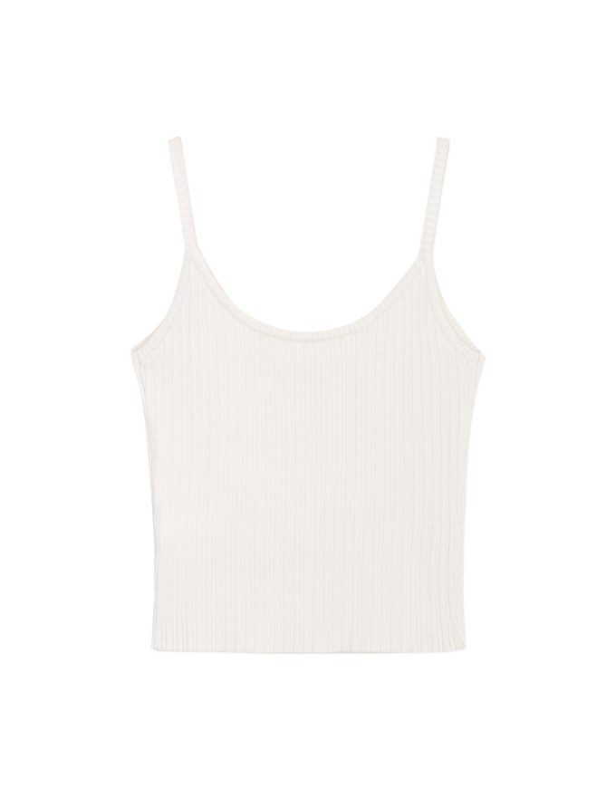 2way Gold Button Knit Cami Top
