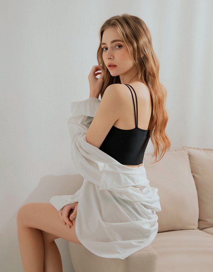 Airy Cooling Smooth Crop Bra Top