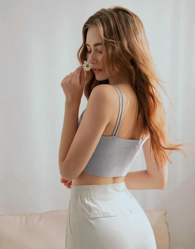 Airy Cooling Smooth Crop Bra Top