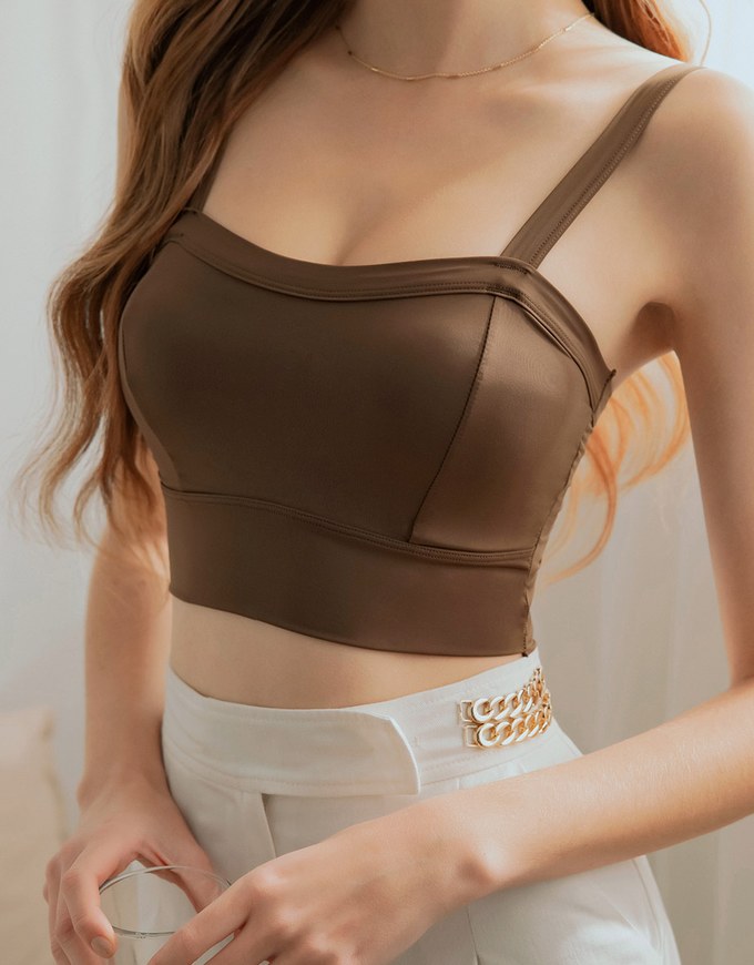Airy Cooling Wide Shoulder Straps Bra Top