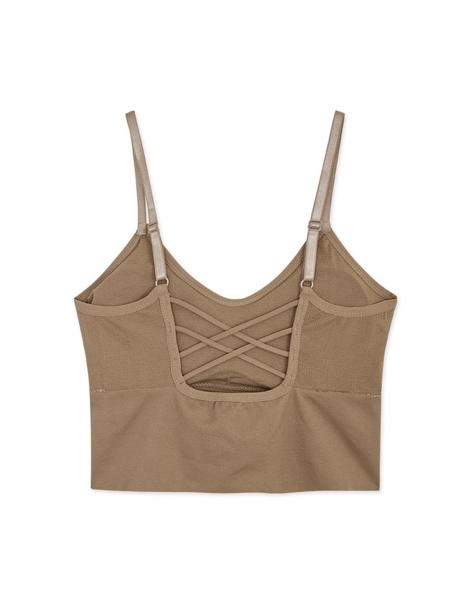 Cross U-Shaped Crop Bra Top
