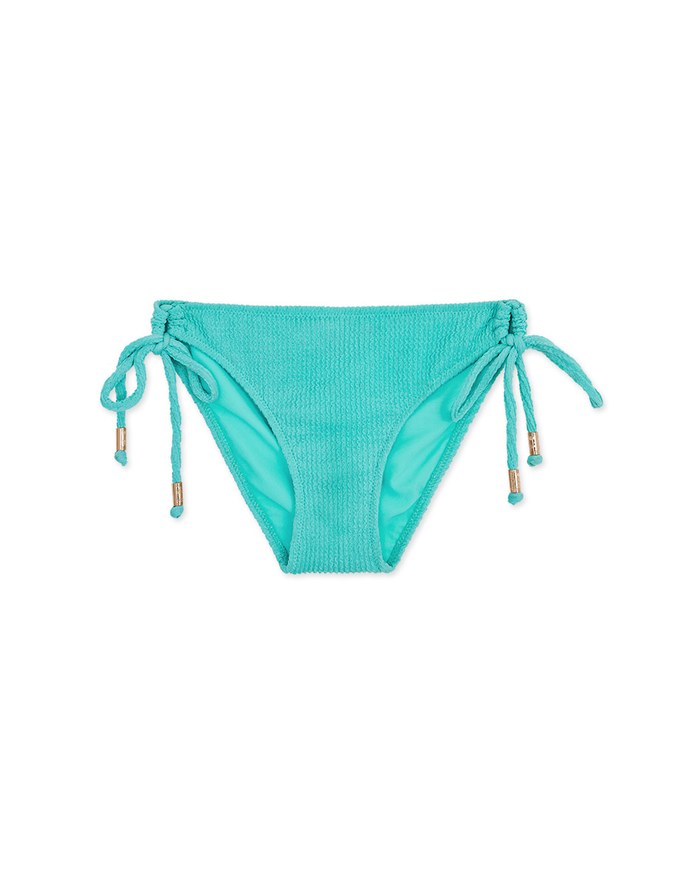 【MIKA Collaboration】 Wrinkled Woven Side Strap Bikini Bottom