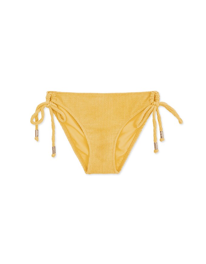 【MIKA Collaboration】 Wrinkled Woven Side Strap Bikini Bottom