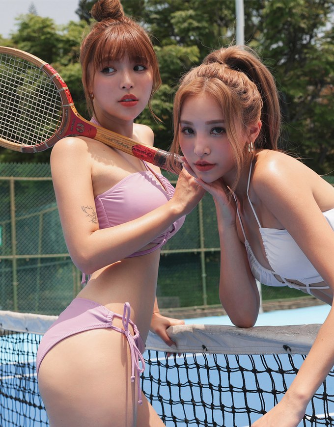 【I am CIRCLE】Collab-Plain Side Straps Bikini Bottom