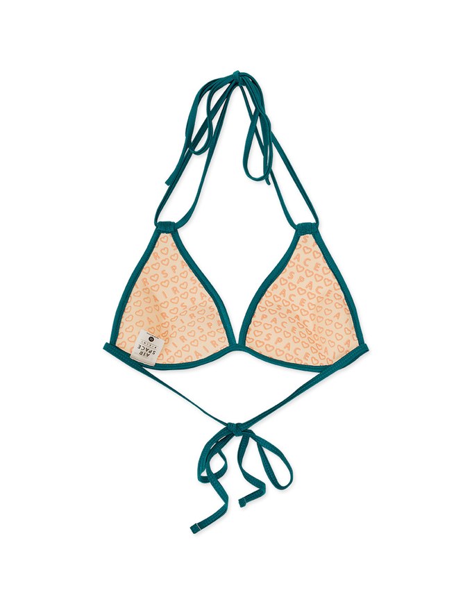 【DOUBLE PUSH】Extreme Push Up Bikini Top 3 Way Dual Strap Satin Glow Fabric Bra Padded