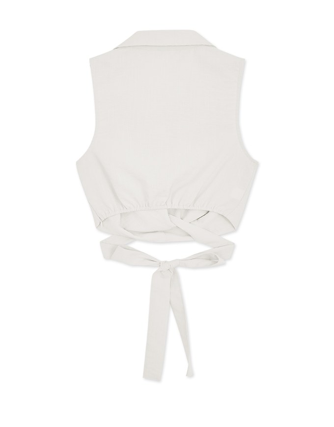 Lapel Knot Blouse Shirt Top