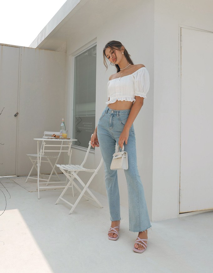 2Way Ruffled Lace Top