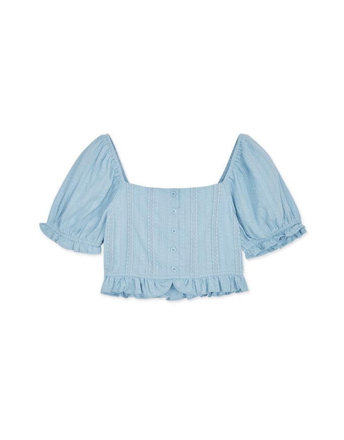 2Way Ruffled Lace Top