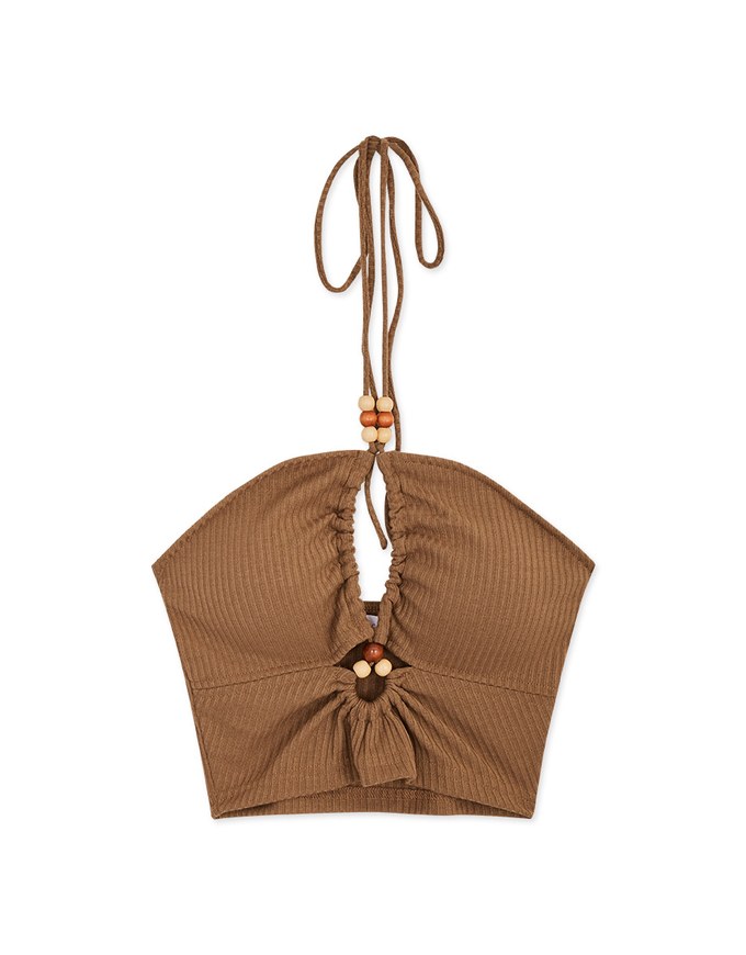 Vacation Style Strap Hollow Vest (With Padding)