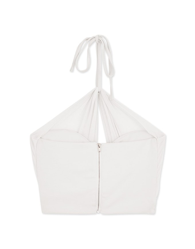 Halter Chiffon Padded Camisole Bra Top