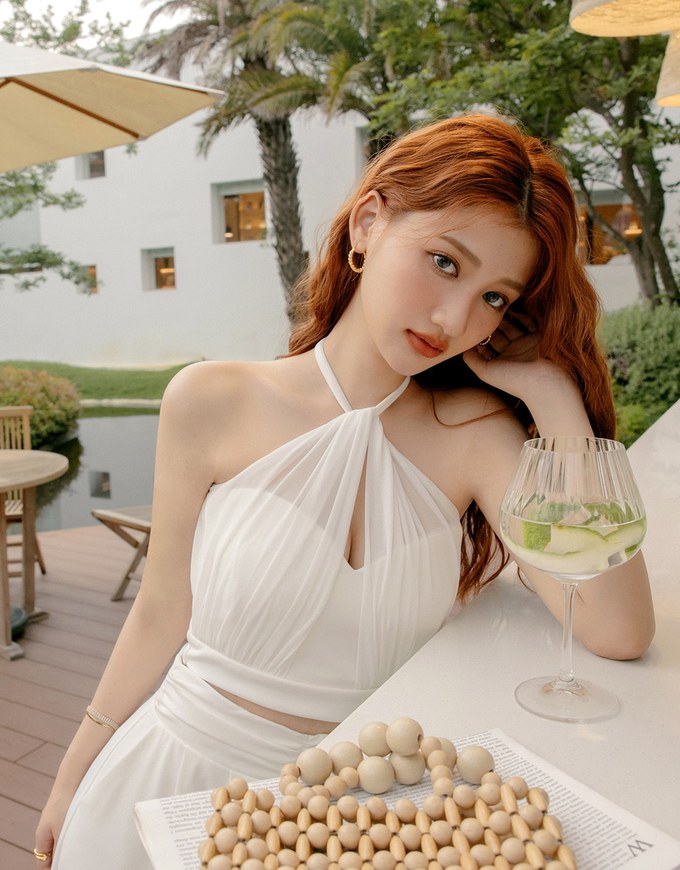 Halter Chiffon Padded Camisole Bra Top