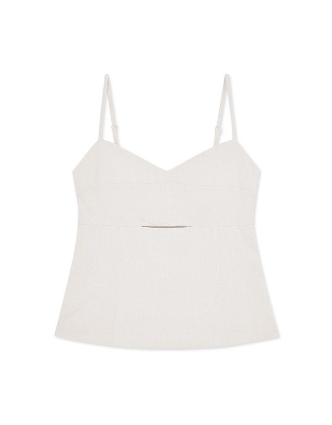 Hollow Shape Tank Top(With Padding)