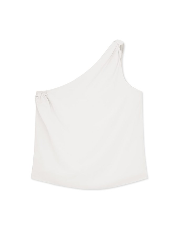 One-Shoulder Chiffon Top