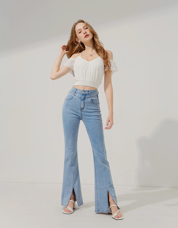 Chiffon Hollow Tie Top