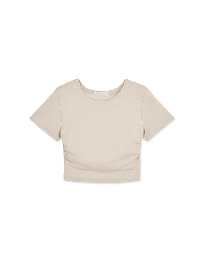 Fantastially Busty Short-Sleeved Bra Top
