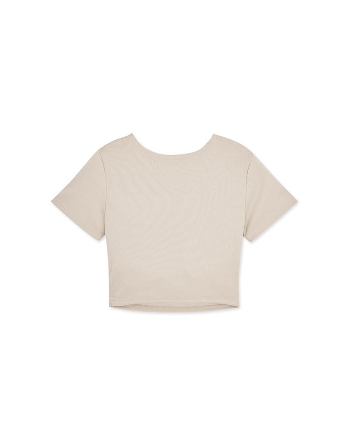 Fantastially Busty Short-Sleeved Bra Top