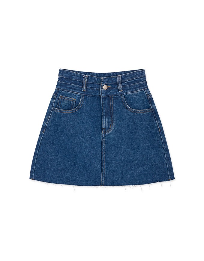 High WaistedDenim Jeans Skirt
