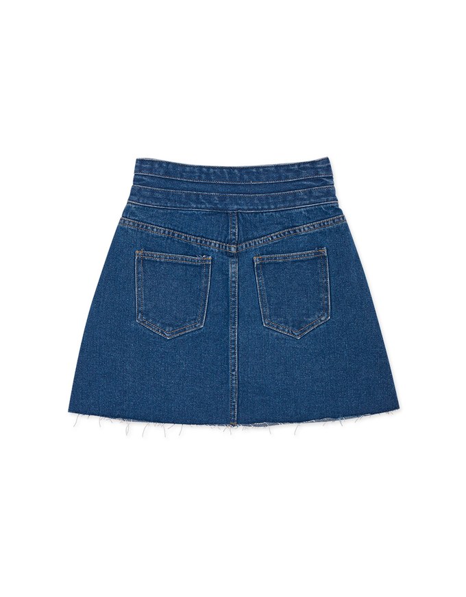 High WaistedDenim Jeans Skirt