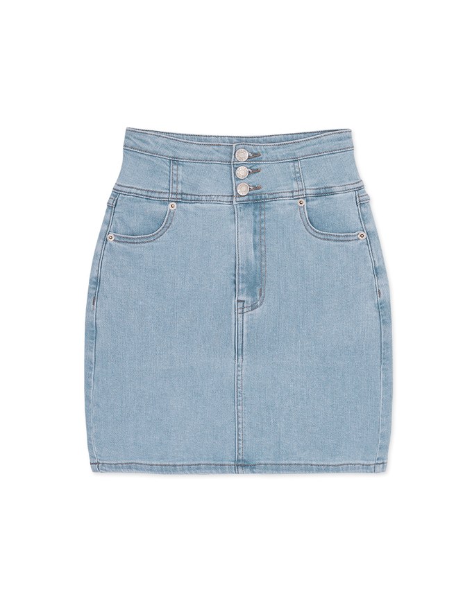 【Den!m LITE】Cooling Denim SKIRT No Filter Slimming Denim Jeans Skirt
