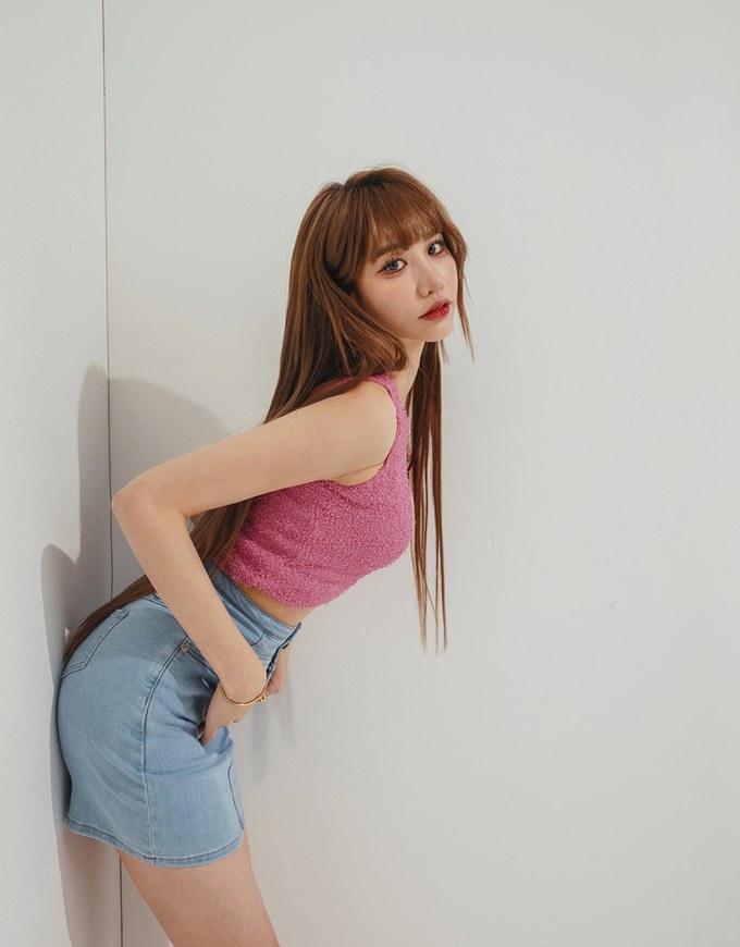 【Den!m LITE】Cooling Denim SKIRT No Filter Slimming Denim Jeans Skirt