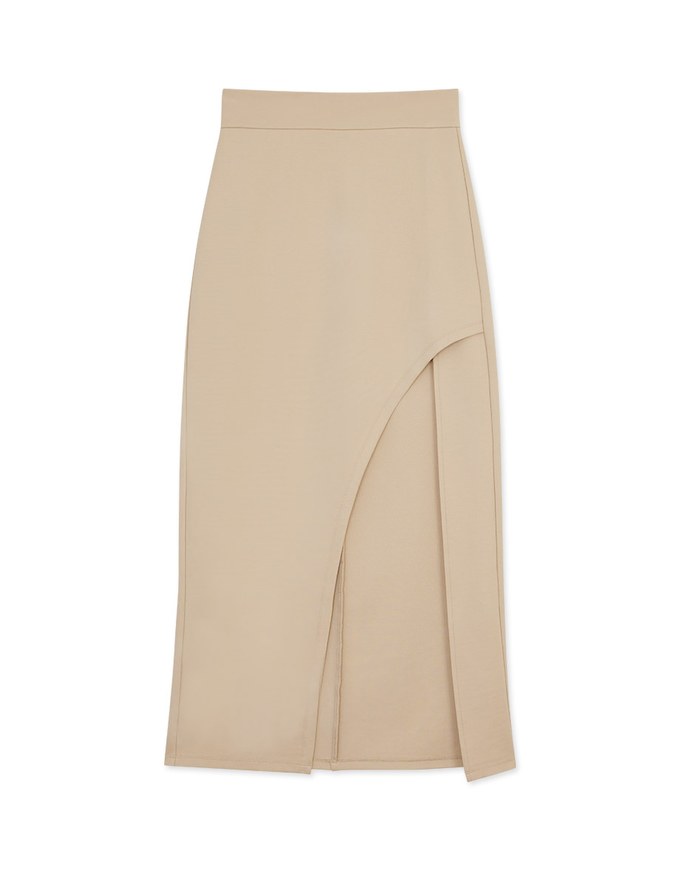 AIRY HOURGLASSK-Pop Long Slit Skirt