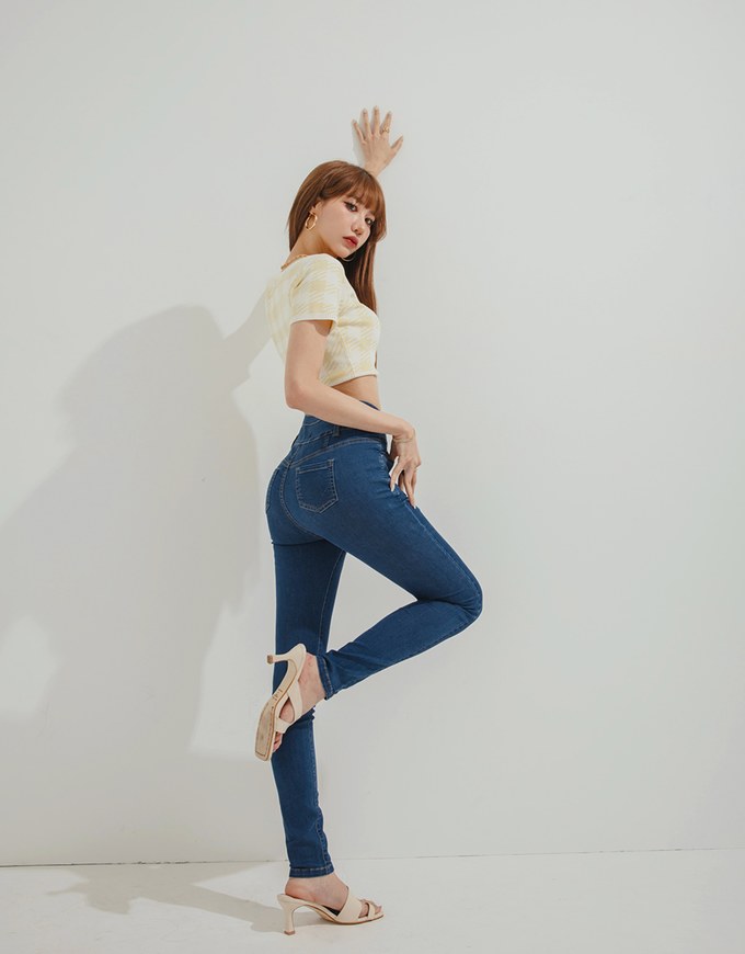 【Den!m LITE】Cooling JEANS PANTS No Filter Slimming Denim Skirt