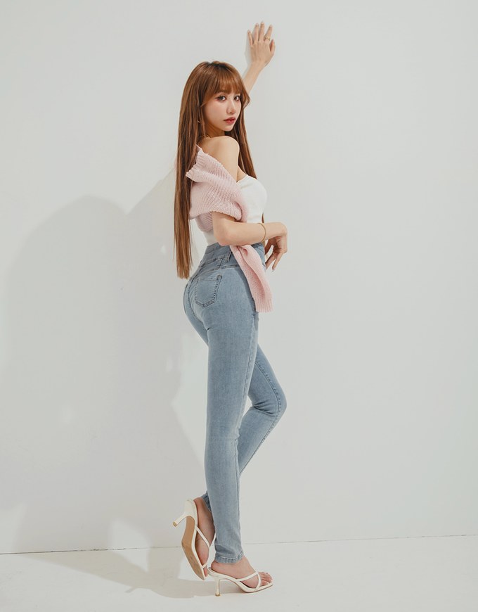 【Den!m LITE】Cooling JEANS PANTS No Filter Slimming Denim Skirt