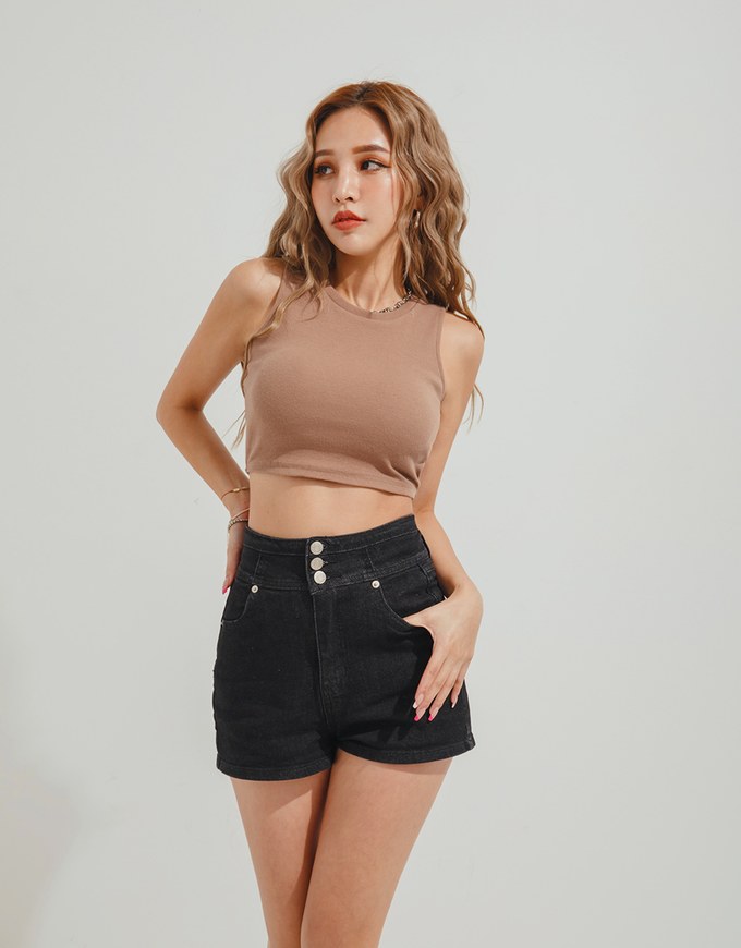 【Den!m LITE】Cooling Denim SHORTS No Filter Slimming Slim Fit Denim Jeans